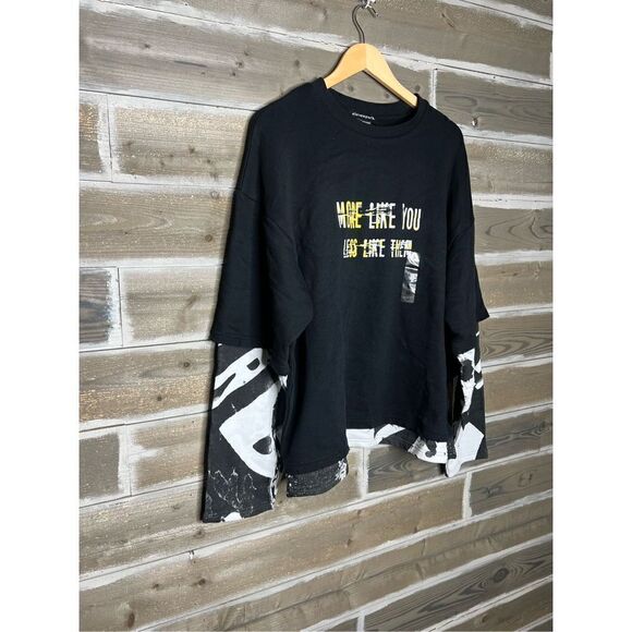 Eleven Paris NWT oversized rawedge Designer crewneck sweatshirt Sz M - Picture 6 of 7